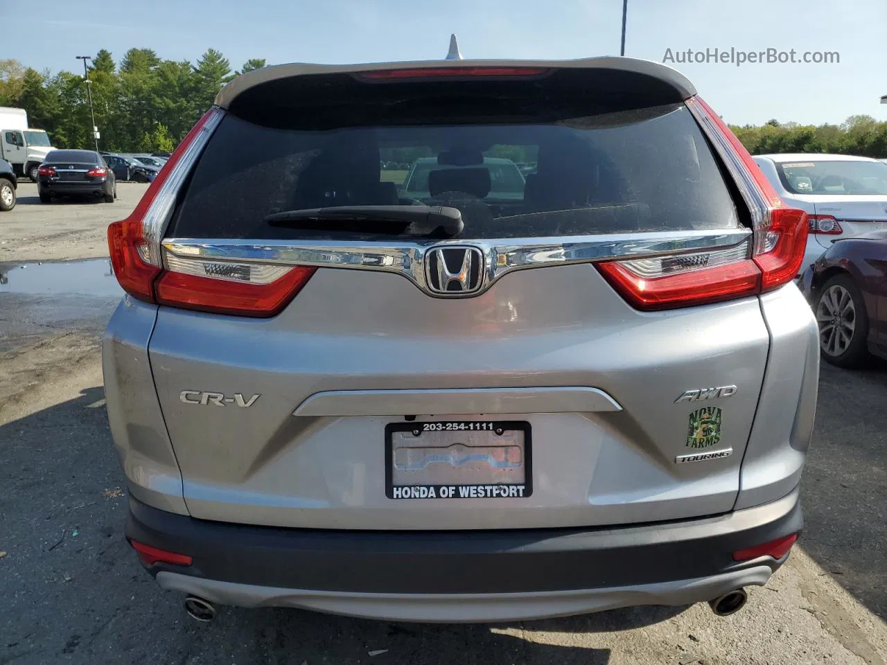 2019 Honda Cr-v Touring Silver vin: 2HKRW2H90KH640669