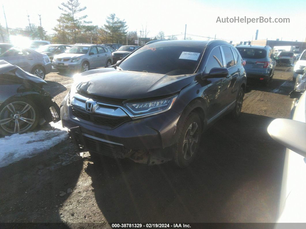 2017 Honda Cr-v Touring Gray vin: 2HKRW2H91HH605681