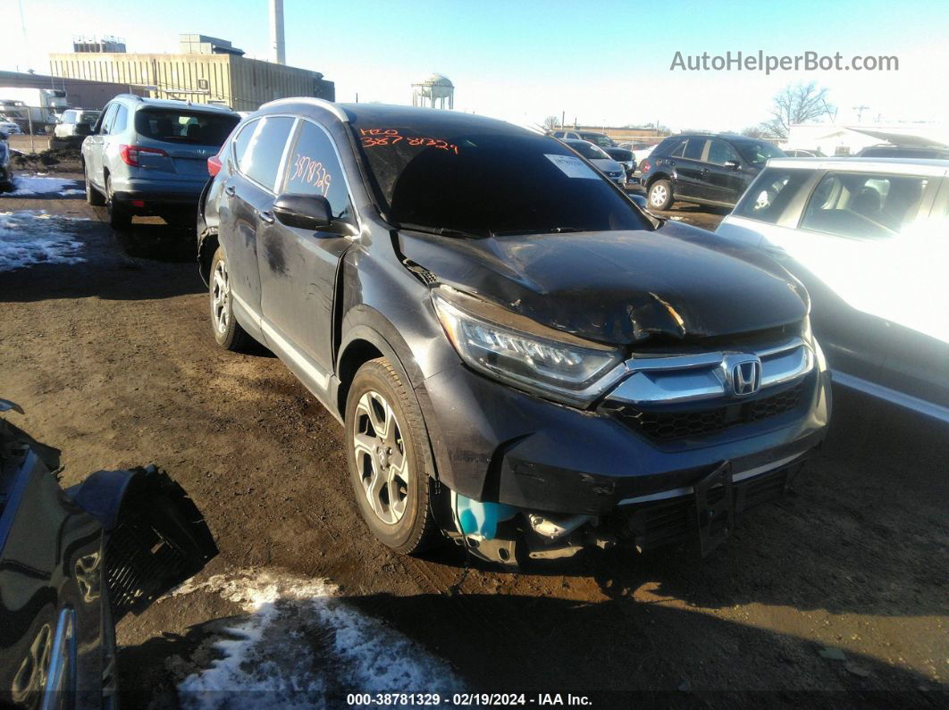 2017 Honda Cr-v Touring Gray vin: 2HKRW2H91HH605681