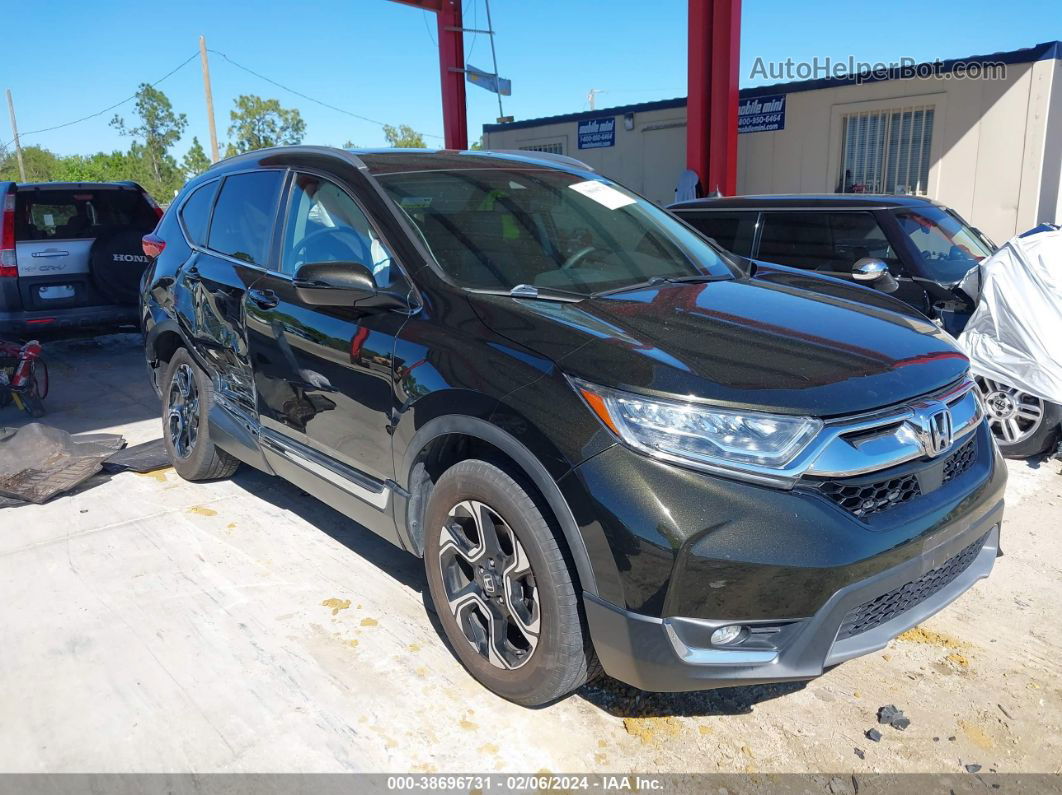 2018 Honda Cr-v Touring Black vin: 2HKRW2H91JH627301