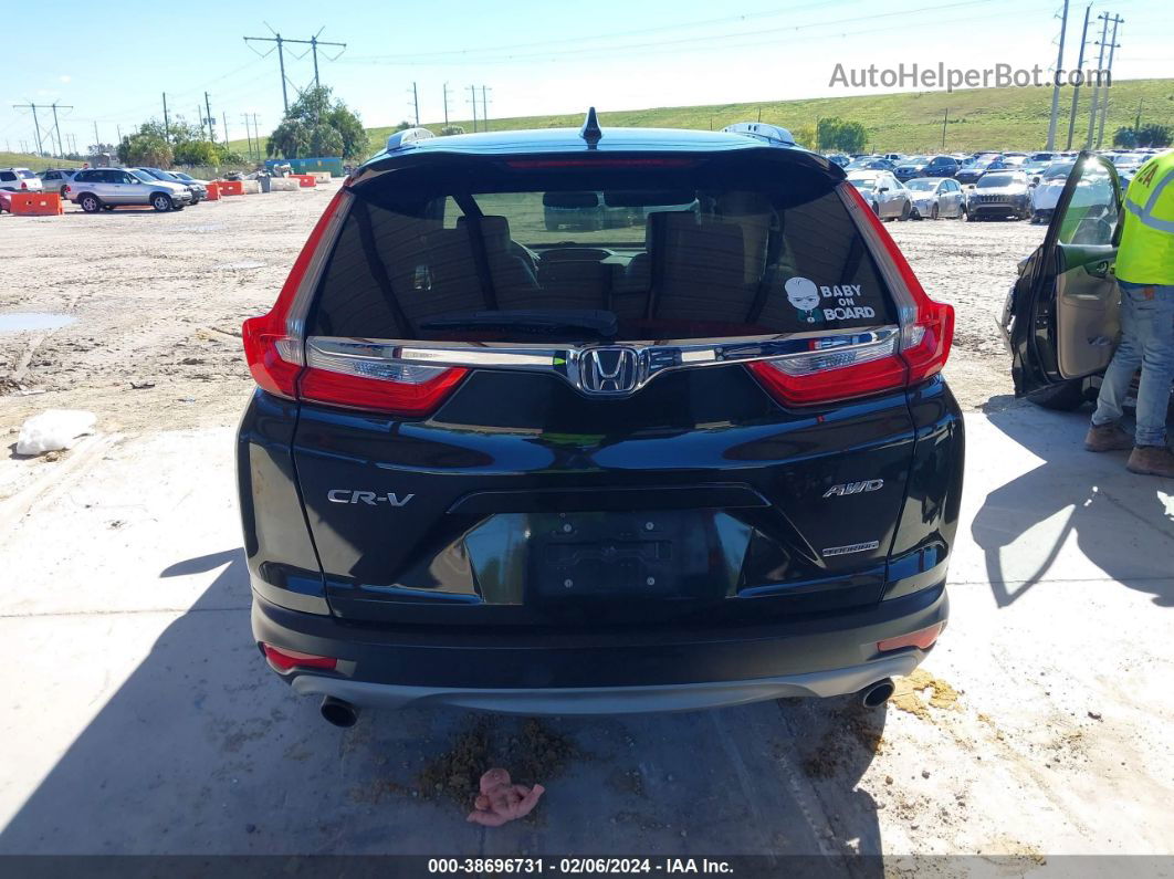 2018 Honda Cr-v Touring Black vin: 2HKRW2H91JH627301