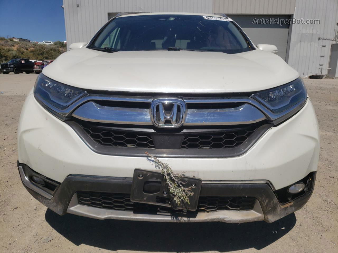 2017 Honda Cr-v Touring White vin: 2HKRW2H92HH629438