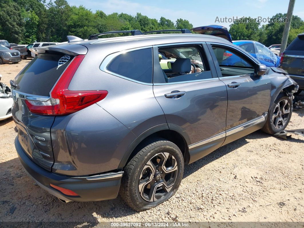 2017 Honda Cr-v Touring Gray vin: 2HKRW2H92HH685007