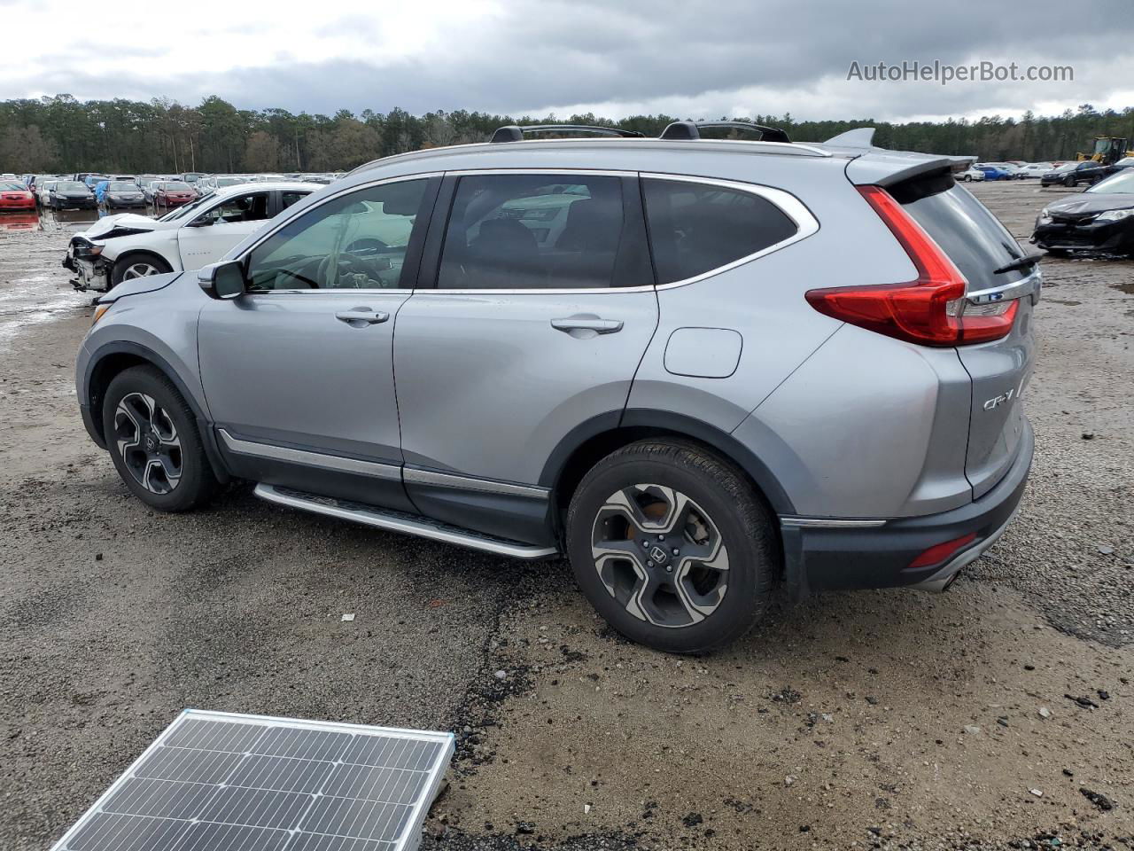 2018 Honda Cr-v Touring Gray vin: 2HKRW2H92JH631275