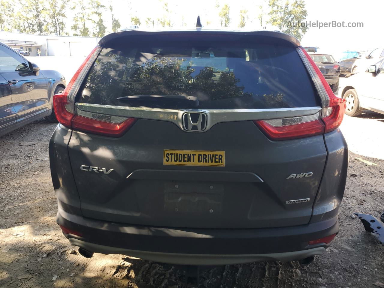 2018 Honda Cr-v Touring Gray vin: 2HKRW2H92JH632880