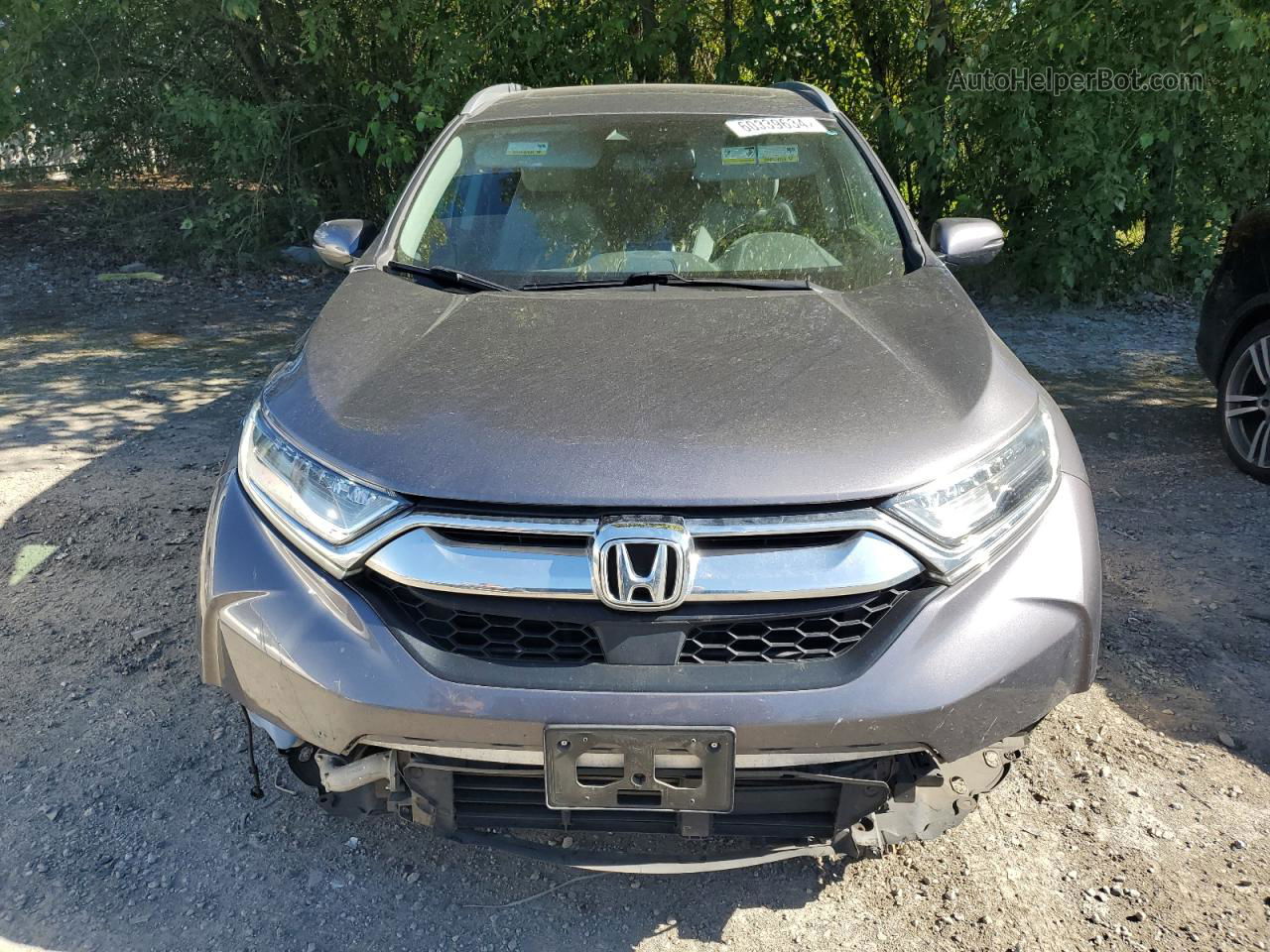 2018 Honda Cr-v Touring Gray vin: 2HKRW2H92JH632880