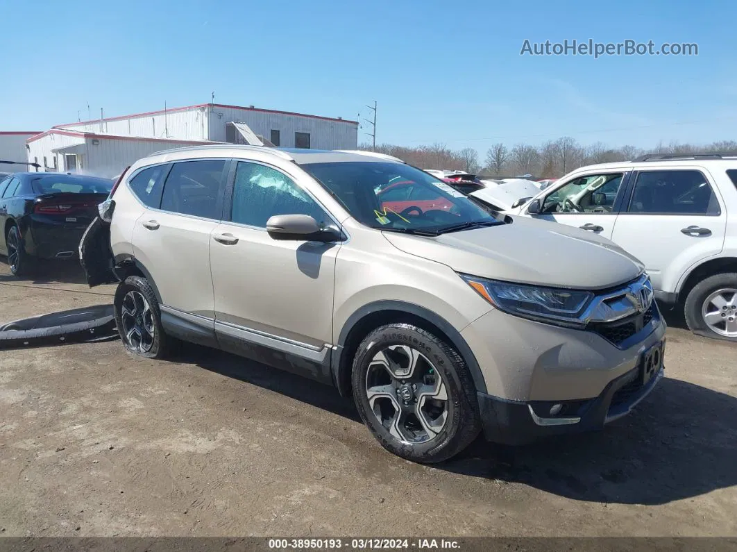 2019 Honda Cr-v Touring Tan vin: 2HKRW2H92KH630967