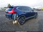 2017 Honda Cr-v Touring Blue vin: 2HKRW2H93HH637144