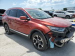 2018 Honda Cr-v Touring Maroon vin: 2HKRW2H93JH605901