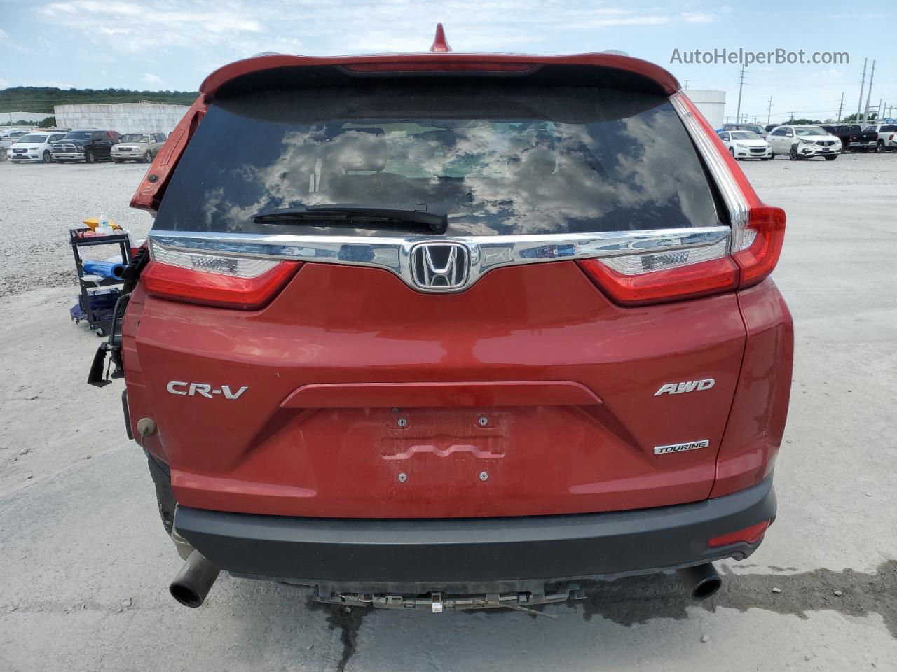 2018 Honda Cr-v Touring Maroon vin: 2HKRW2H93JH605901