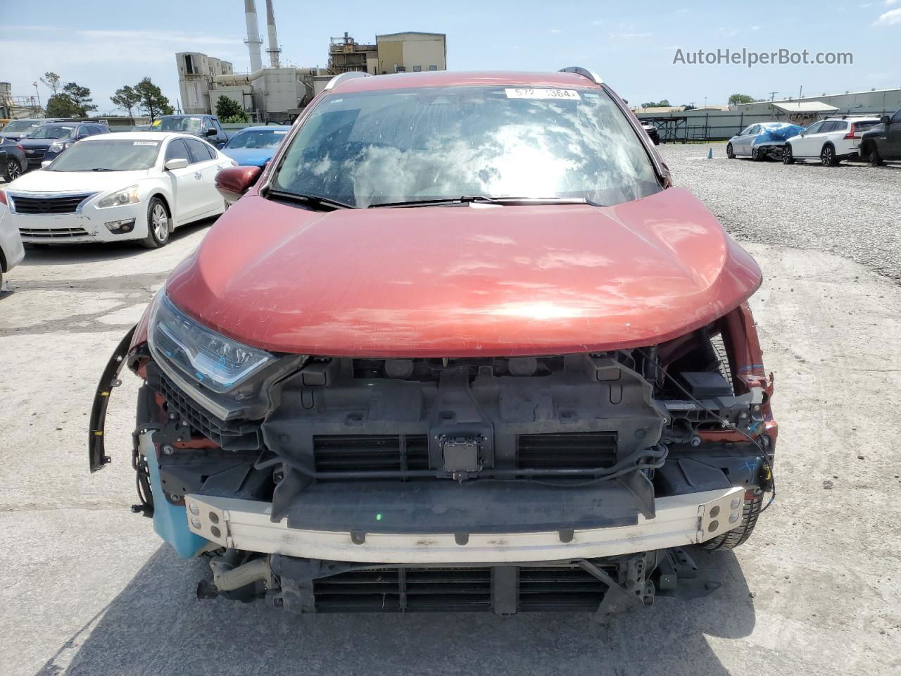 2018 Honda Cr-v Touring Maroon vin: 2HKRW2H93JH605901