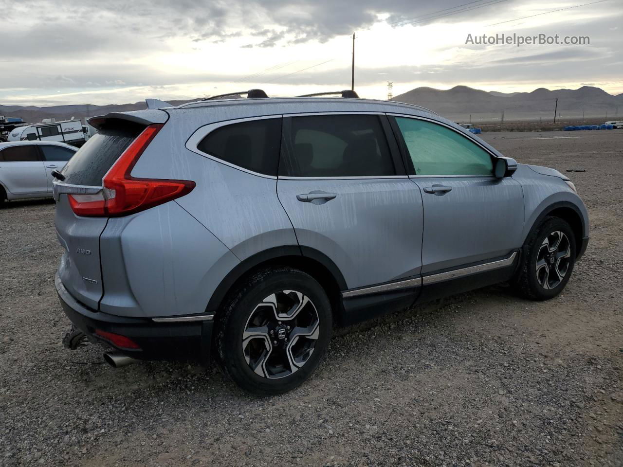 2017 Honda Cr-v Touring Silver vin: 2HKRW2H94HH602077