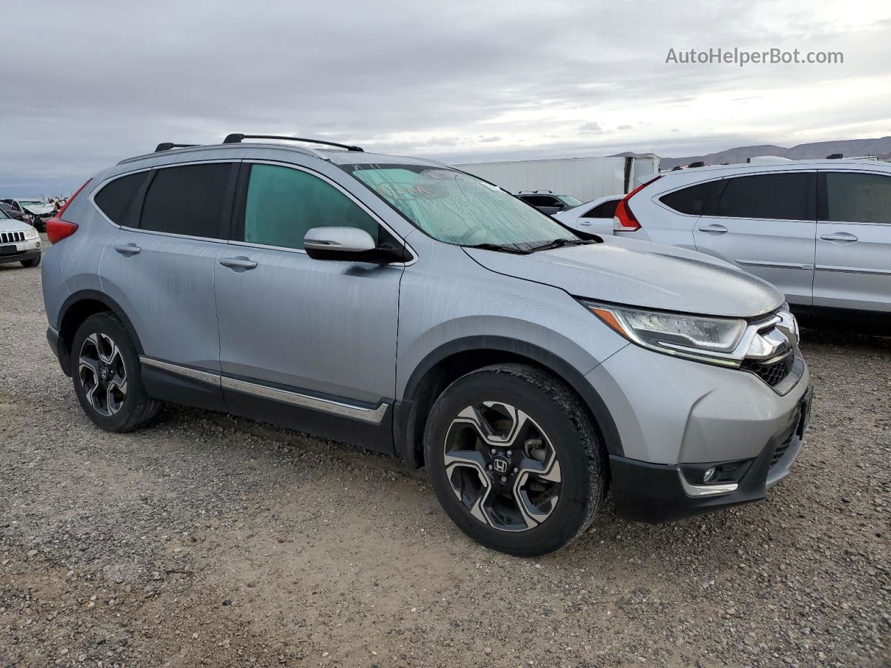 2017 Honda Cr-v Touring Silver vin: 2HKRW2H94HH602077