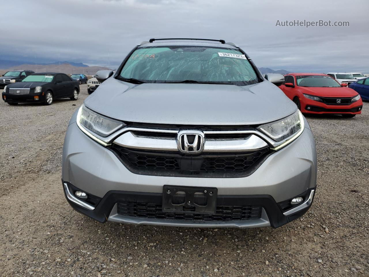 2017 Honda Cr-v Touring Silver vin: 2HKRW2H94HH602077