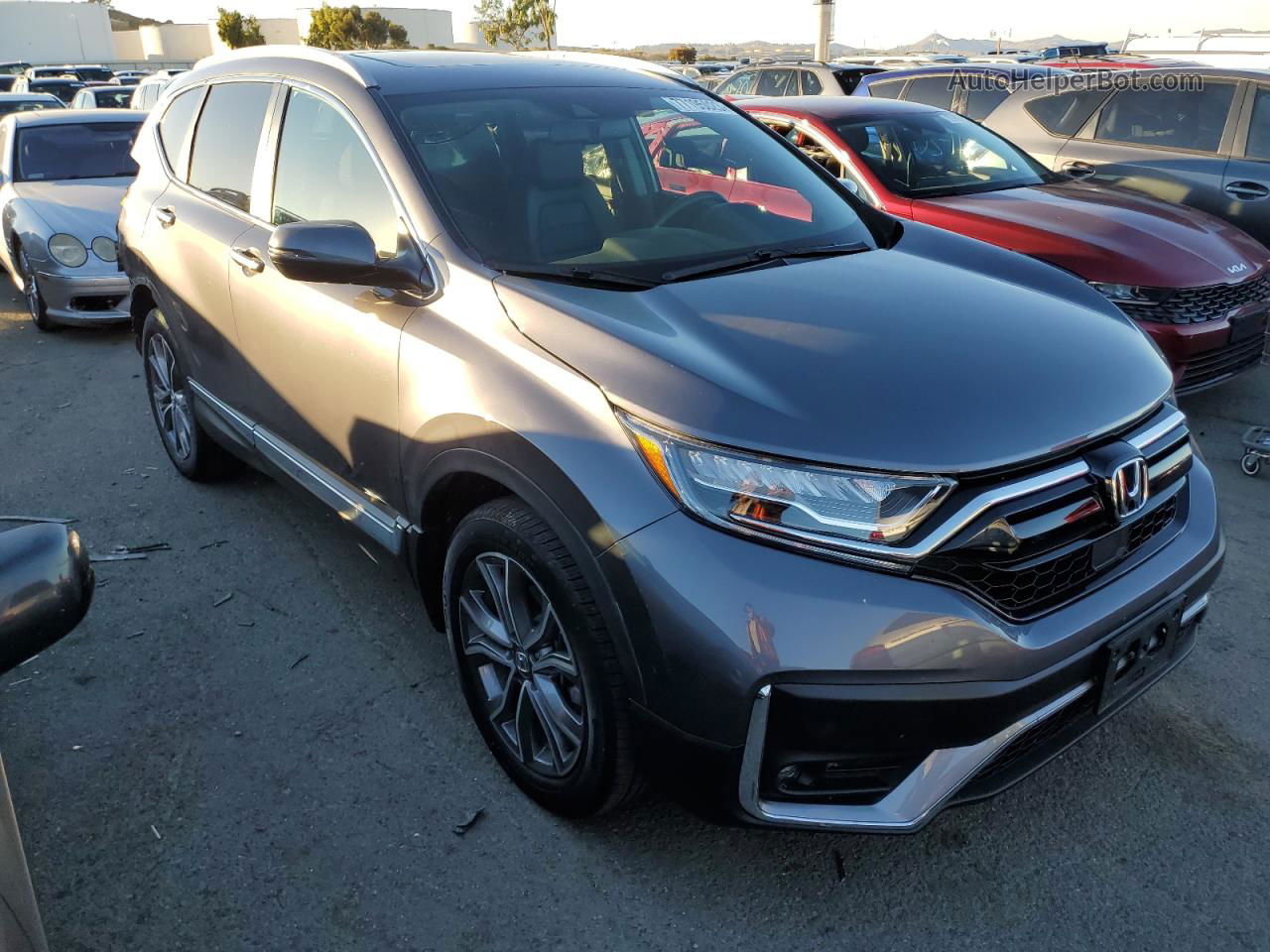 2020 Honda Cr-v Touring Gray vin: 2HKRW2H94LH657783