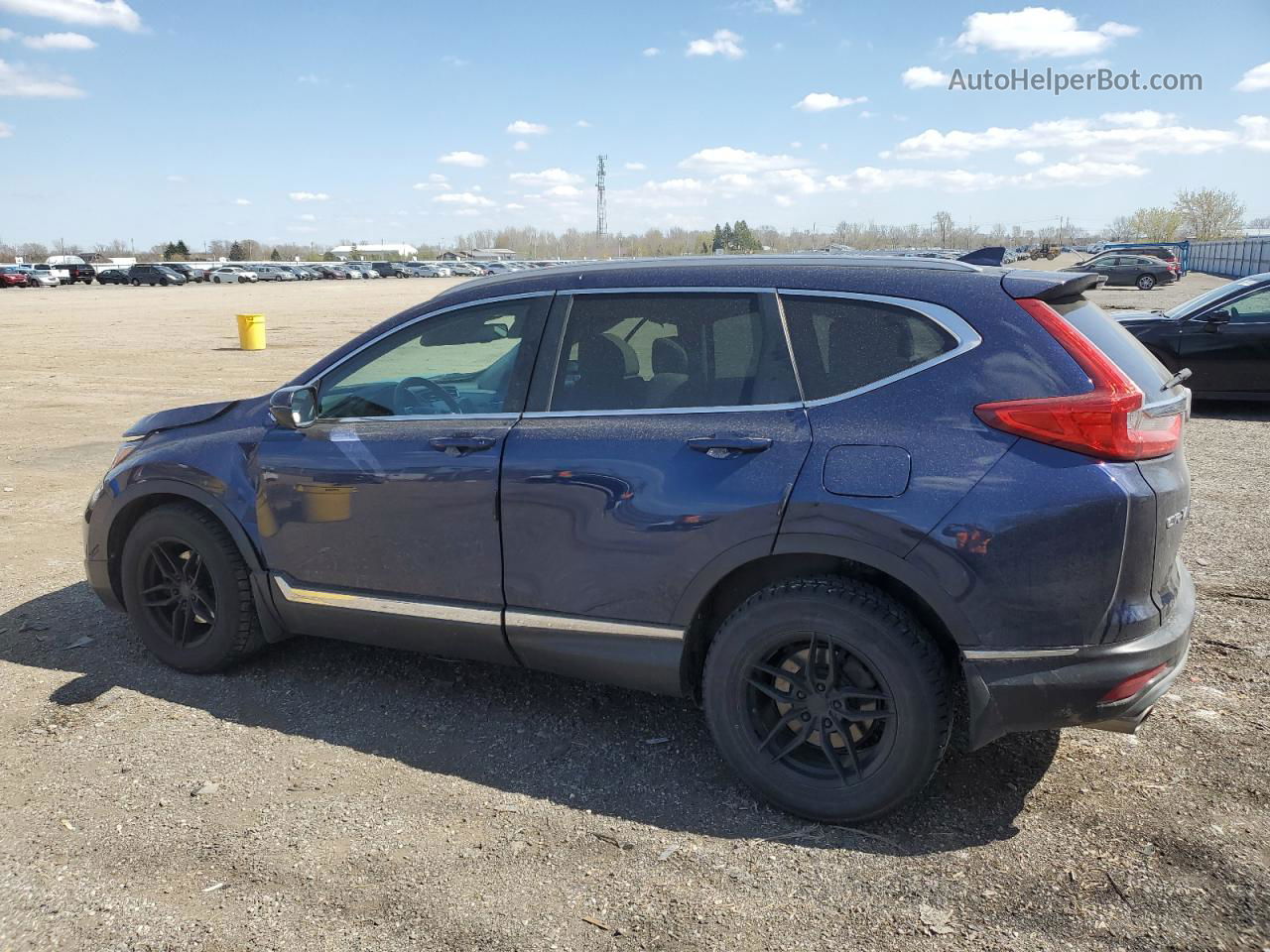 2017 Honda Cr-v Touring Blue vin: 2HKRW2H95HH120654