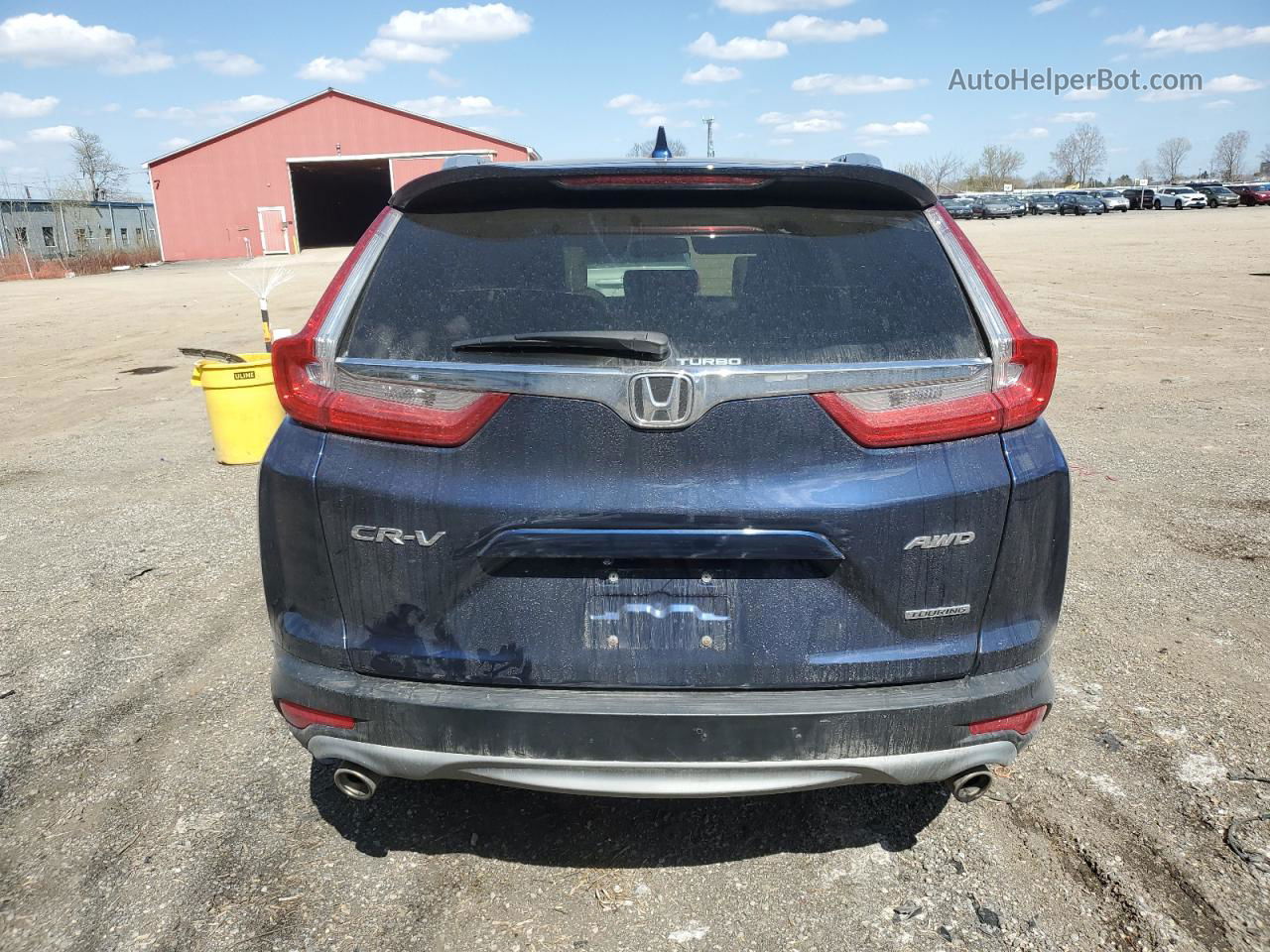 2017 Honda Cr-v Touring Blue vin: 2HKRW2H95HH120654