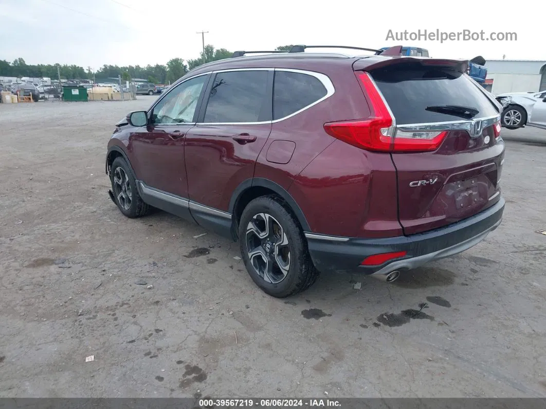 2017 Honda Cr-v Touring Burgundy vin: 2HKRW2H95HH614836