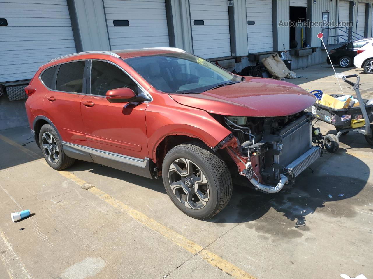 2018 Honda Cr-v Touring Maroon vin: 2HKRW2H95JH621792