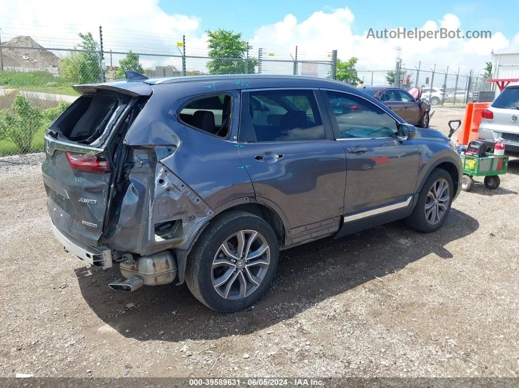 2020 Honda Cr-v Awd Touring Gray vin: 2HKRW2H95LH664693