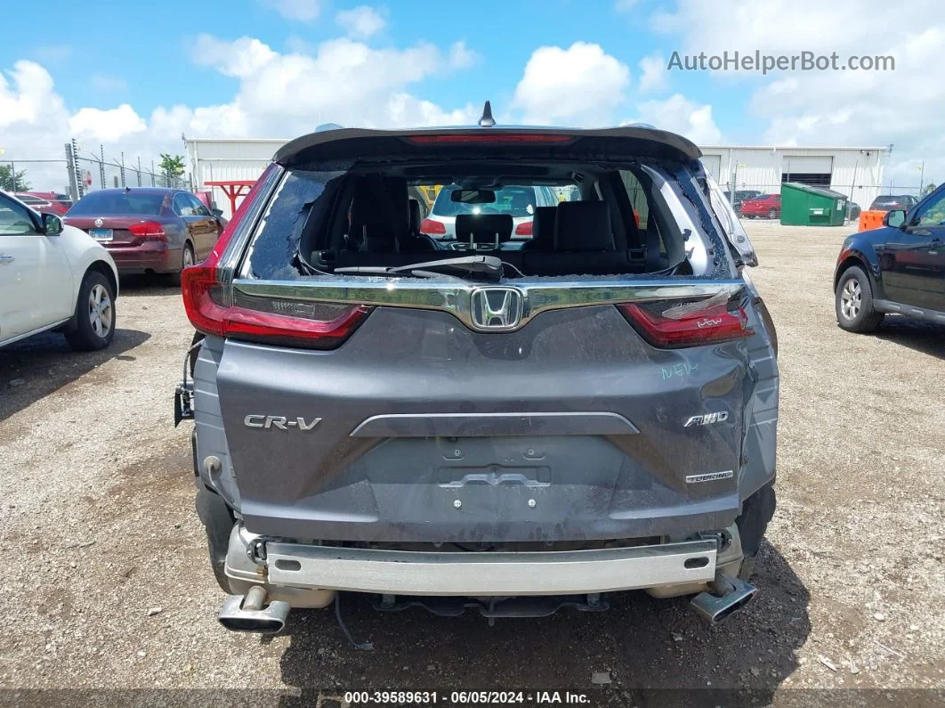 2020 Honda Cr-v Awd Touring Gray vin: 2HKRW2H95LH664693