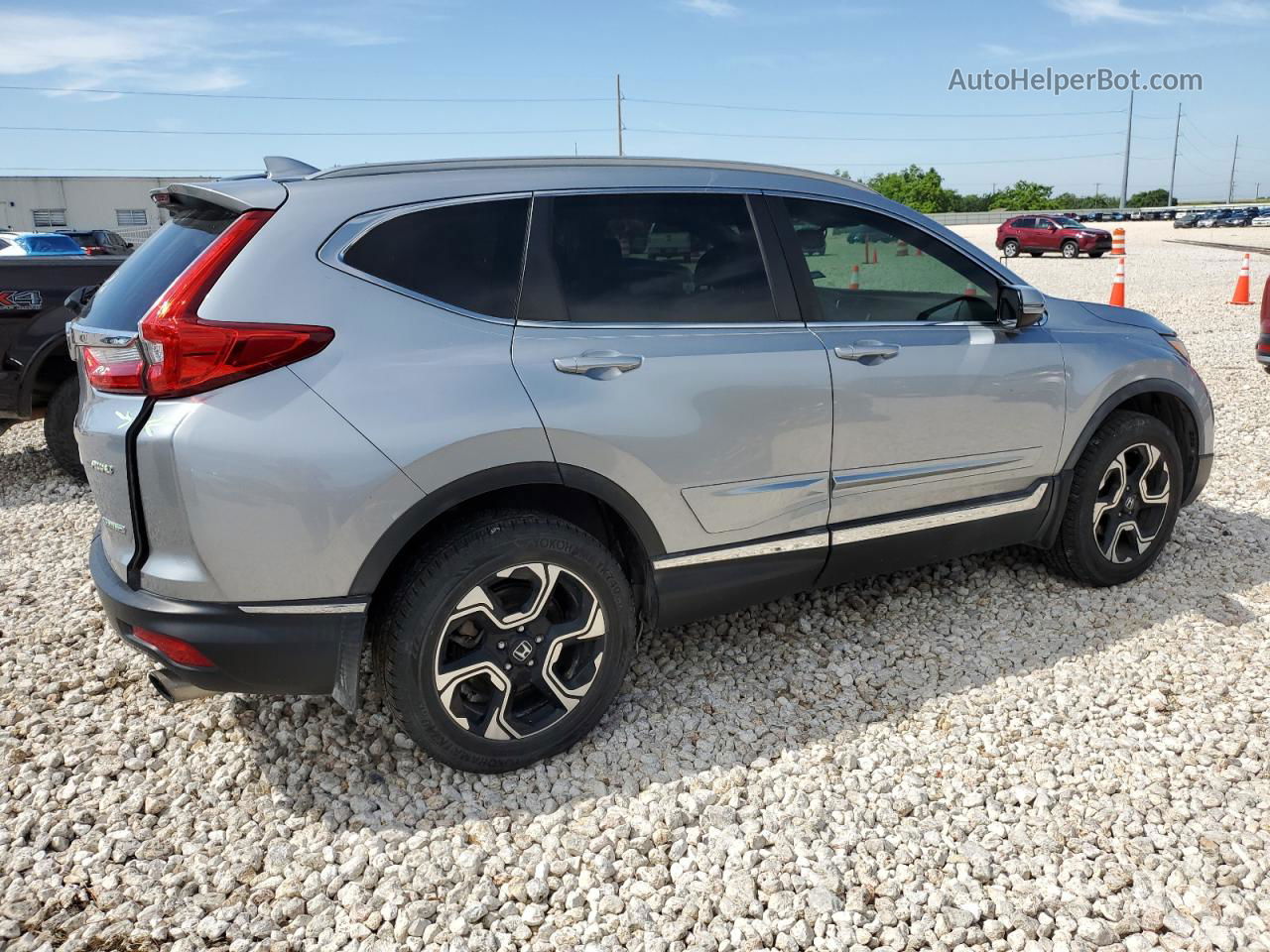 2017 Honda Cr-v Touring Silver vin: 2HKRW2H96HH642371