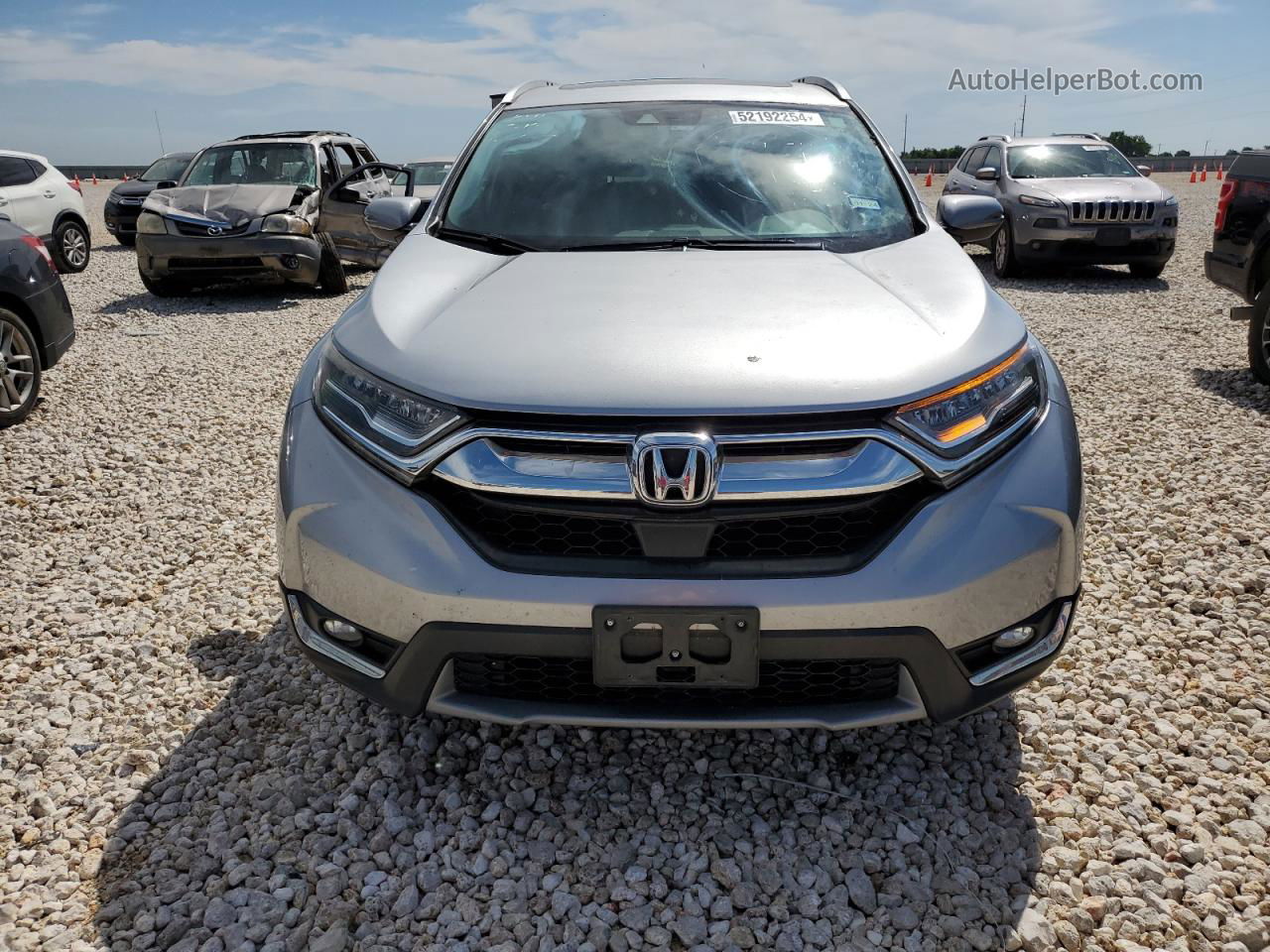 2017 Honda Cr-v Touring Silver vin: 2HKRW2H96HH642371