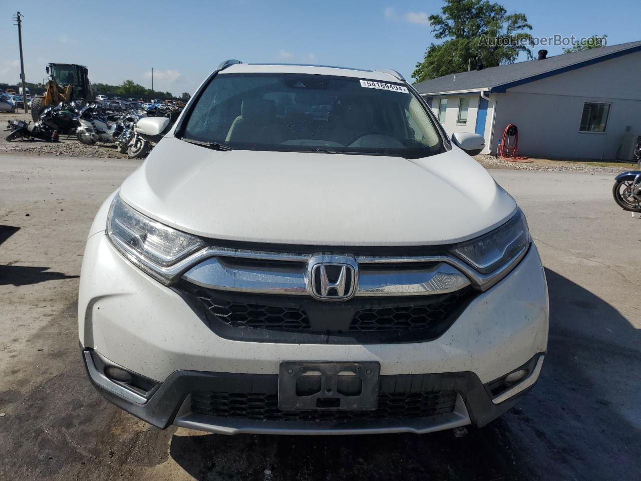 2019 Honda Cr-v Touring White vin: 2HKRW2H96KH616764