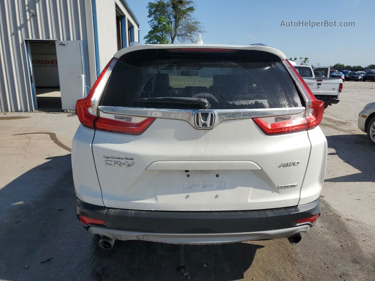 2019 Honda Cr-v Touring White vin: 2HKRW2H96KH616764