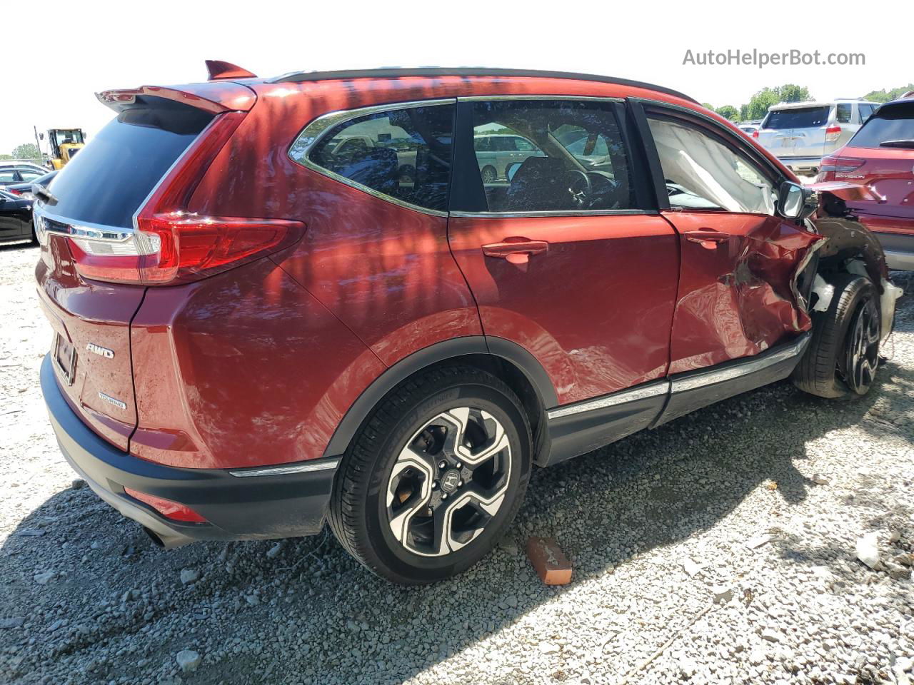 2019 Honda Cr-v Touring Maroon vin: 2HKRW2H96KH637081