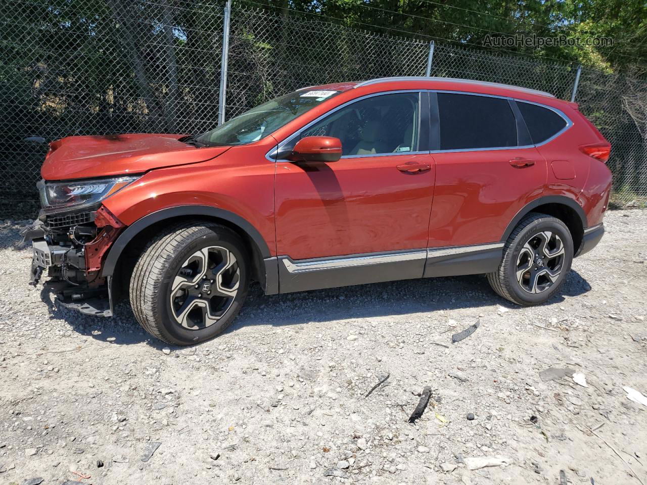 2019 Honda Cr-v Touring Maroon vin: 2HKRW2H96KH637081