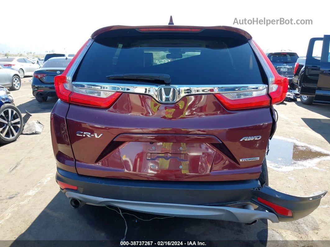 2017 Honda Cr-v Touring Burgundy vin: 2HKRW2H97HH637535