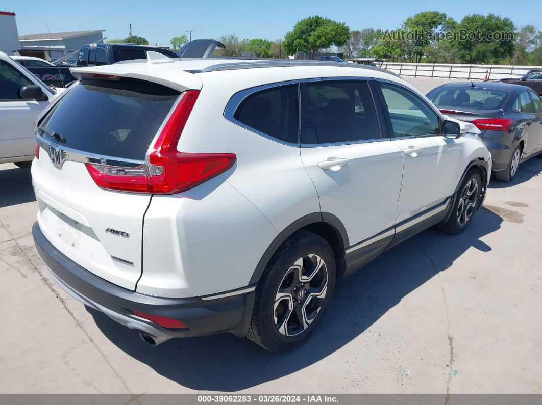 2017 Honda Cr-v Touring White vin: 2HKRW2H97HH639589