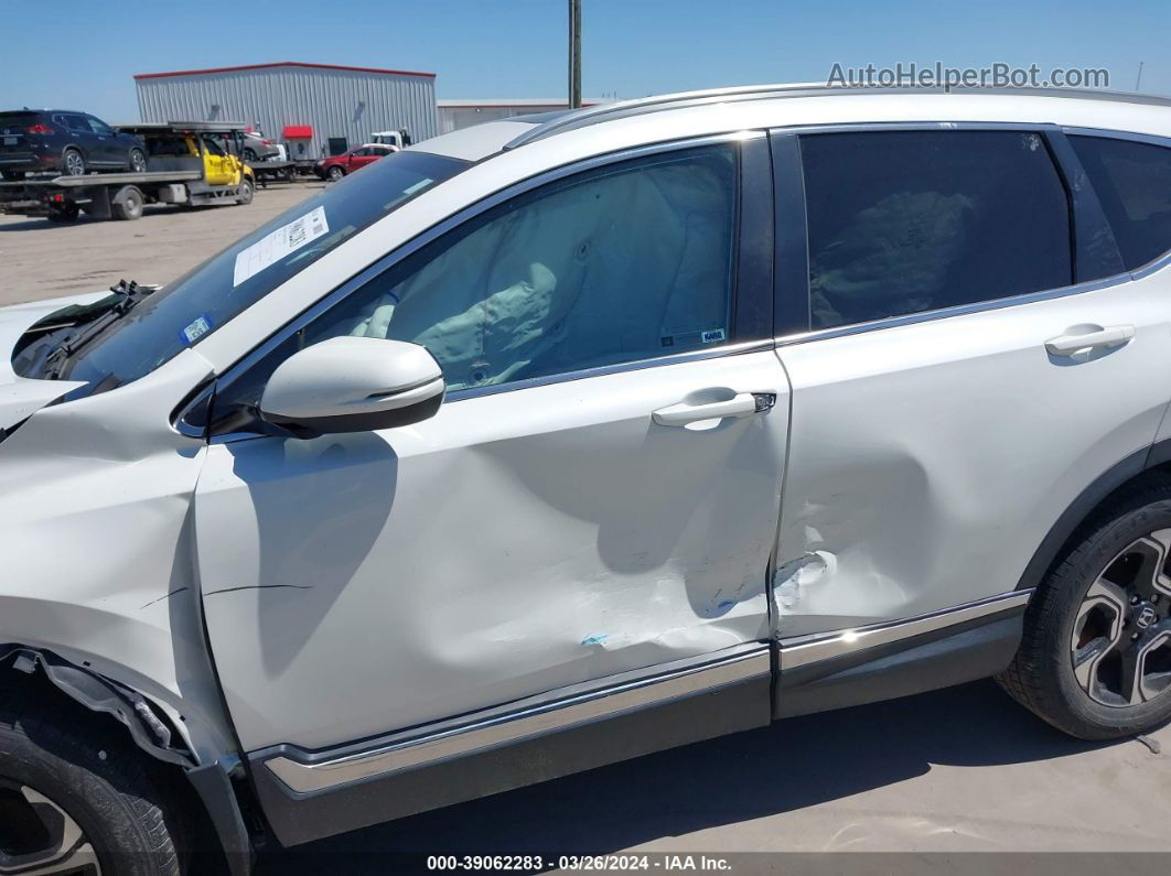 2017 Honda Cr-v Touring White vin: 2HKRW2H97HH639589