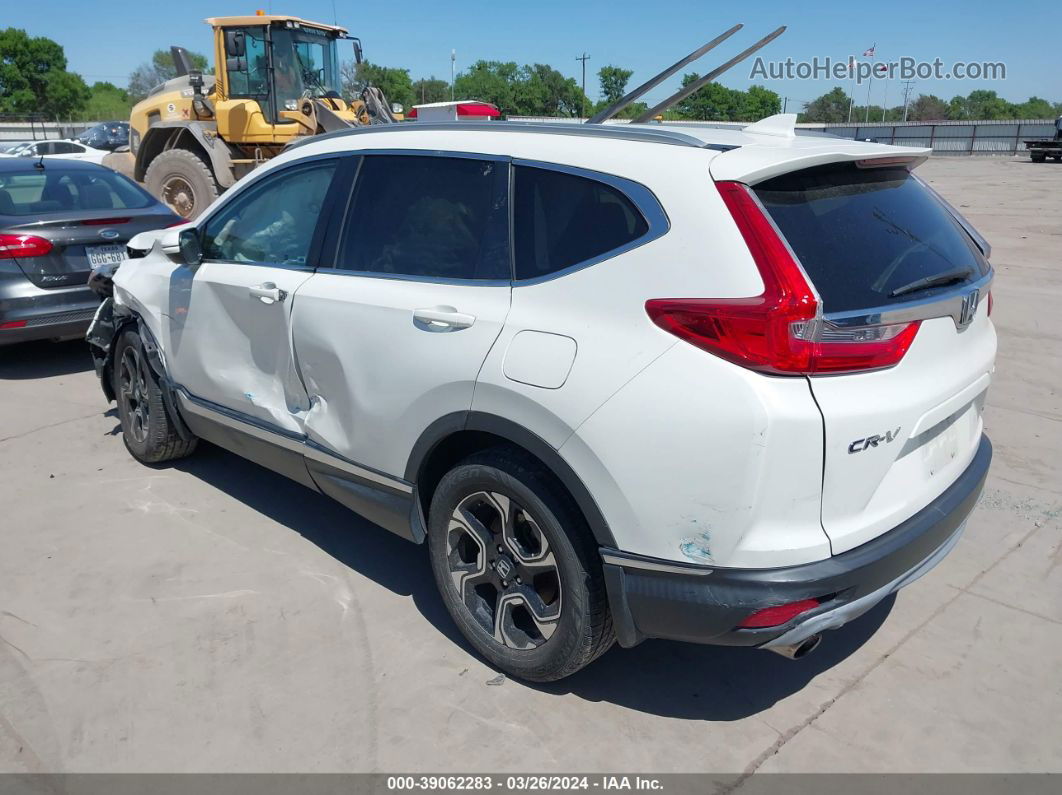 2017 Honda Cr-v Touring White vin: 2HKRW2H97HH639589