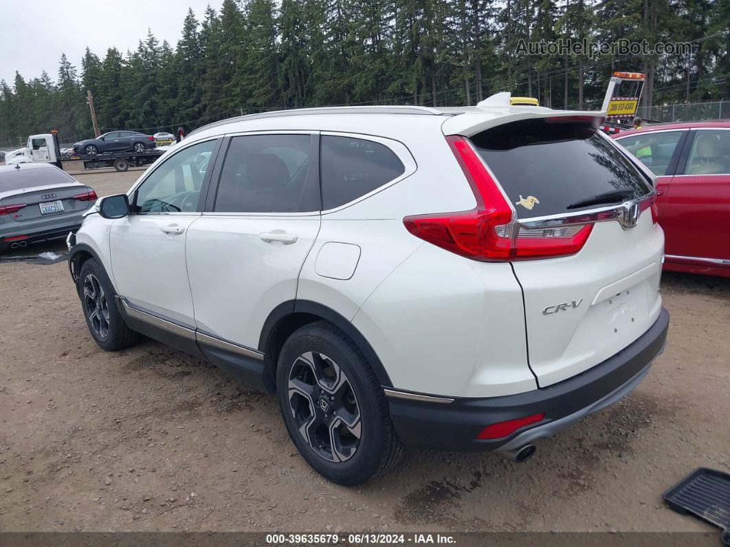 2017 Honda Cr-v Touring White vin: 2HKRW2H97HH674147