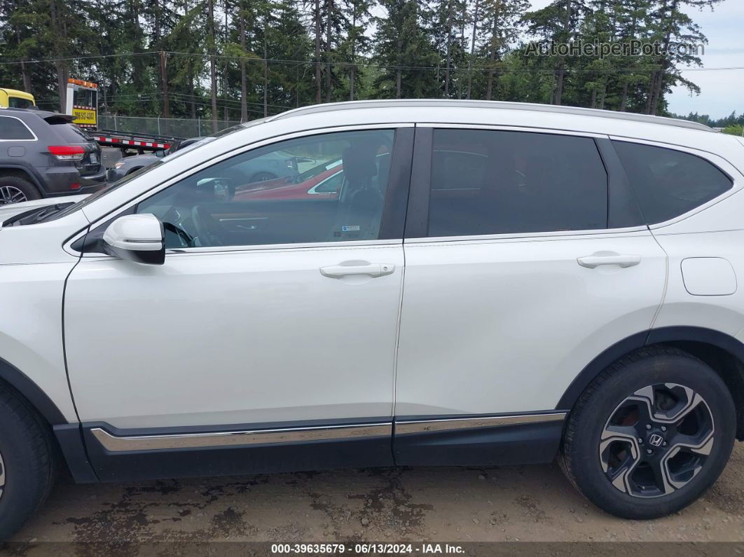 2017 Honda Cr-v Touring White vin: 2HKRW2H97HH674147