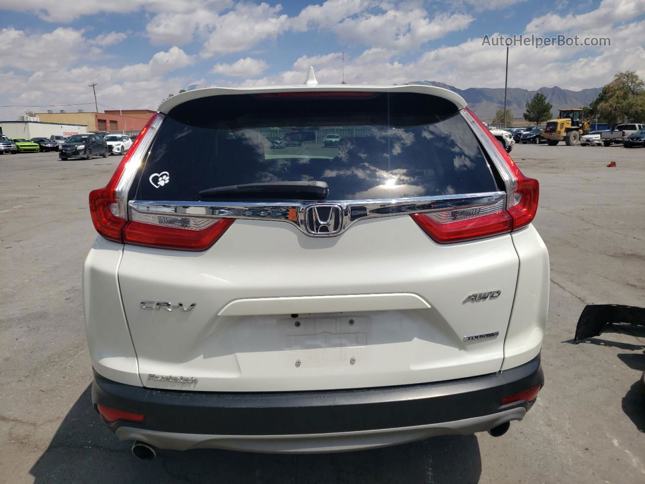 2018 Honda Cr-v Touring White vin: 2HKRW2H97JH632468