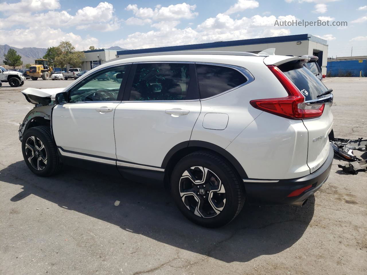 2018 Honda Cr-v Touring White vin: 2HKRW2H97JH632468