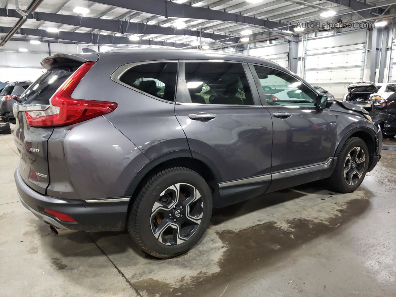 2017 Honda Cr-v Touring Gray vin: 2HKRW2H98HH612482