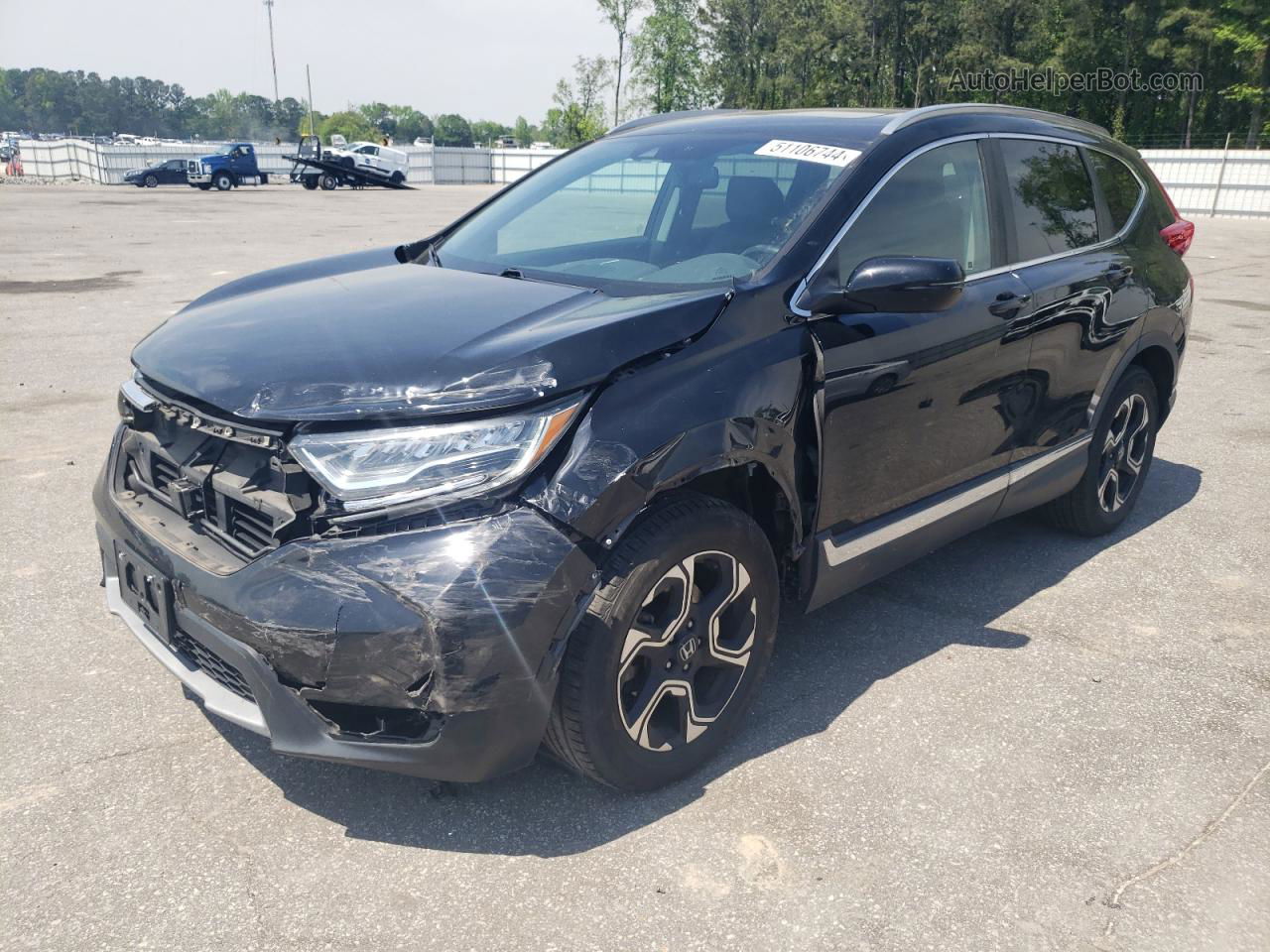 2017 Honda Cr-v Touring Black vin: 2HKRW2H99HH612569