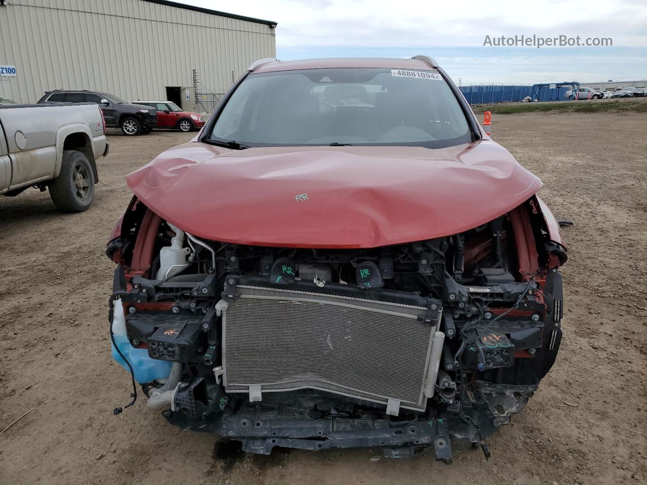 2017 Honda Cr-v Touring Red vin: 2HKRW2H9XHH120567