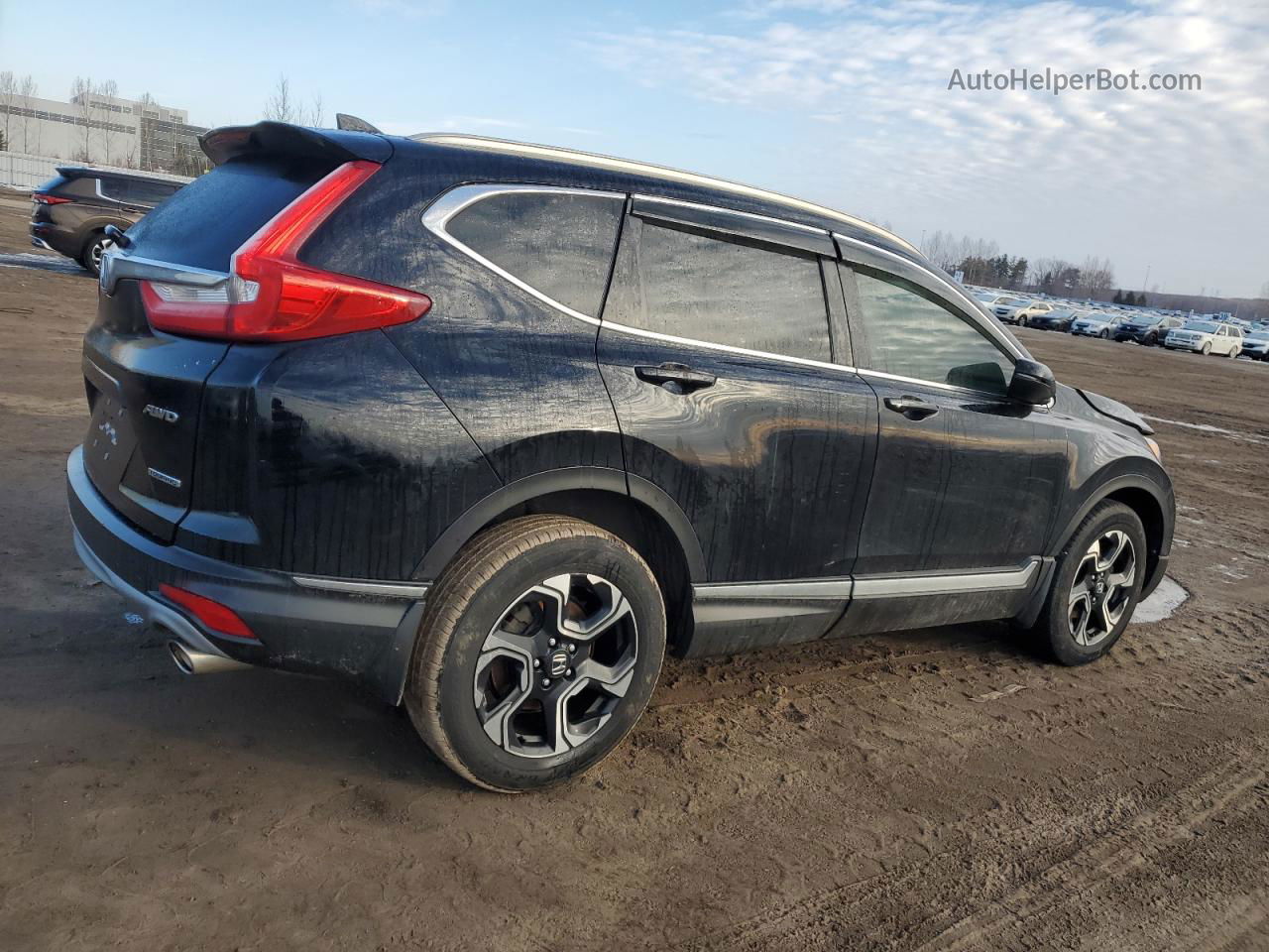 2017 Honda Cr-v Touring Black vin: 2HKRW2H9XHH123470