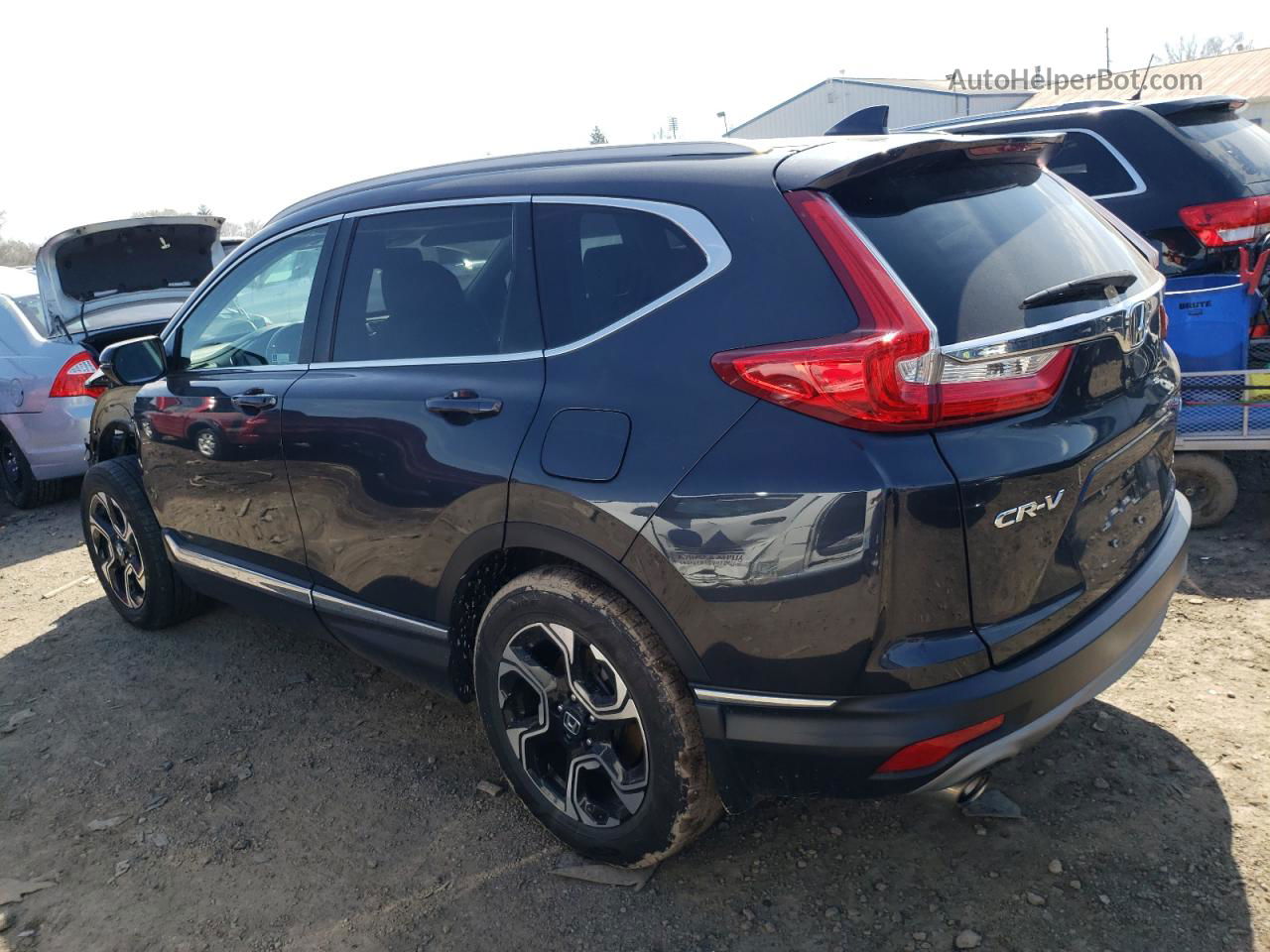 2019 Honda Cr-v Touring Gray vin: 2HKRW2H9XKH601443