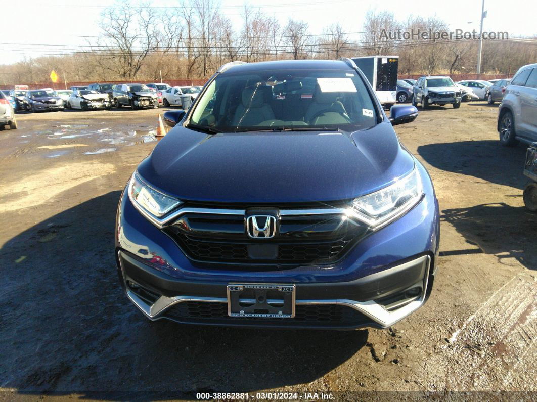 2020 Honda Cr-v Awd Touring Dark Blue vin: 2HKRW2H9XLH609706