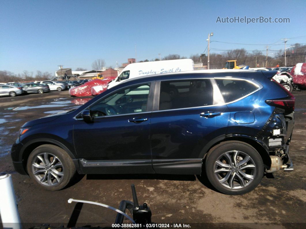 2020 Honda Cr-v Awd Touring Dark Blue vin: 2HKRW2H9XLH609706