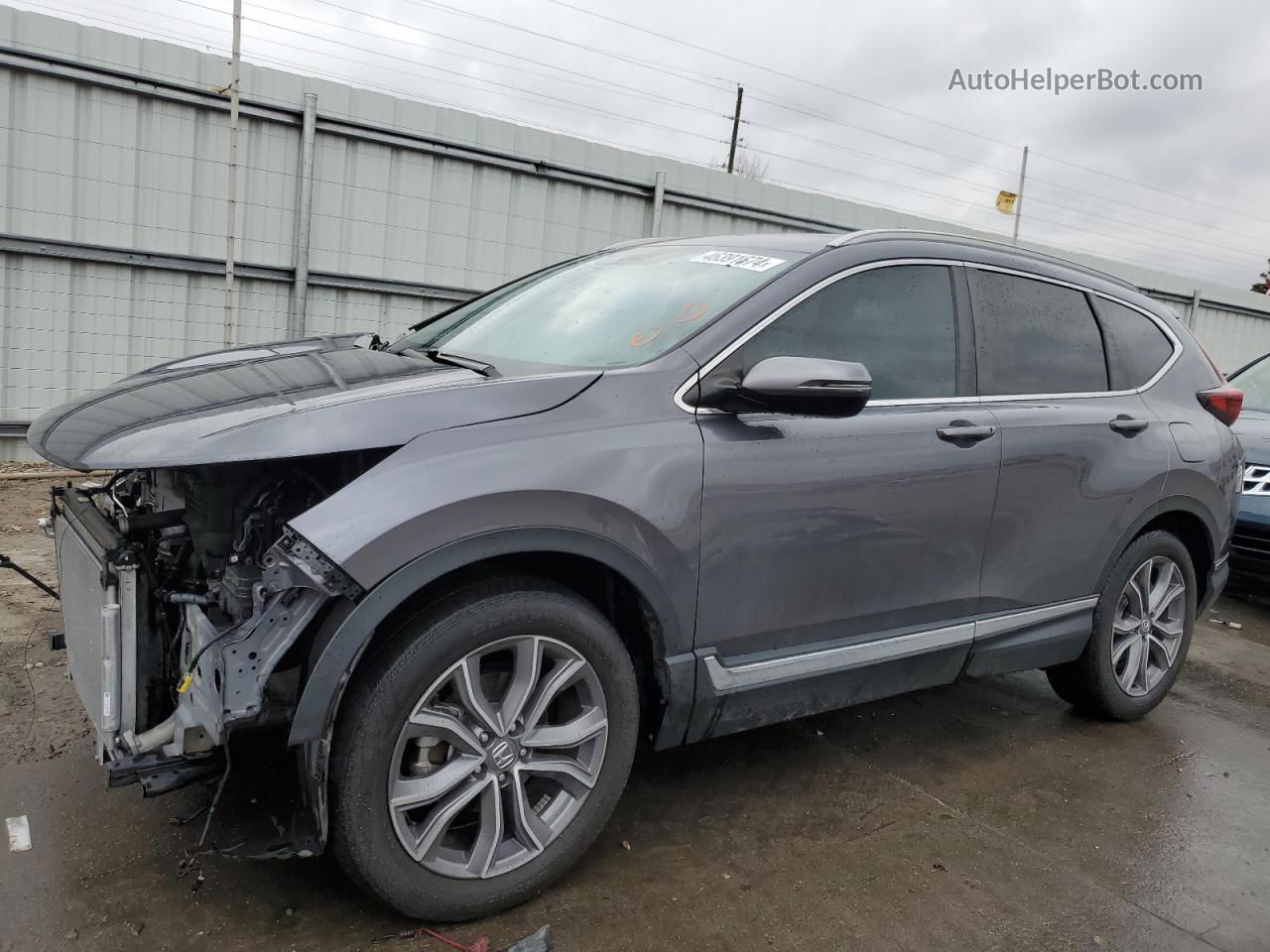 2020 Honda Cr-v Touring Gray vin: 2HKRW2H9XLH648215