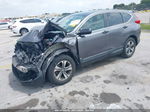 2018 Honda Cr-v Lx Gray vin: 2HKRW5H30JH416491