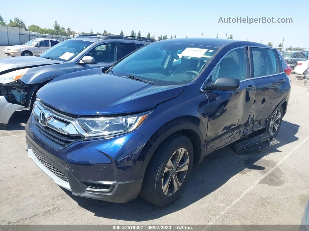 2018 Honda Cr-v Lx Blue vin: 2HKRW5H30JH418483