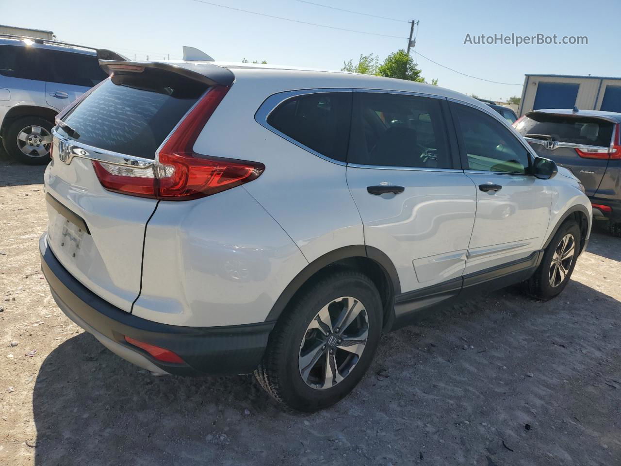 2017 Honda Cr-v Lx White vin: 2HKRW5H32HH401582